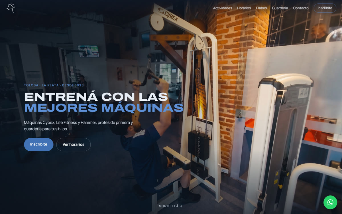Nueva página web del Gimnasio Ironman