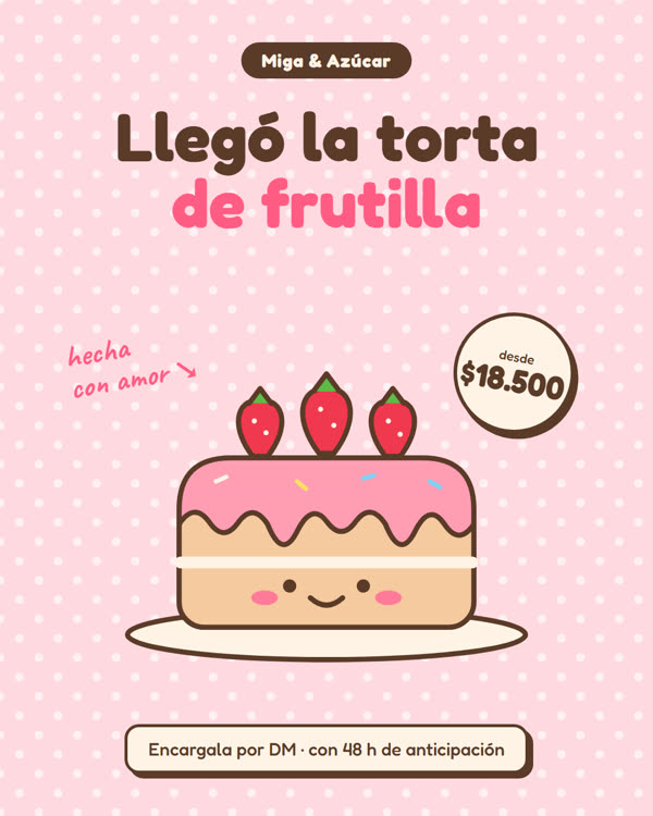 Torta de una pastelería